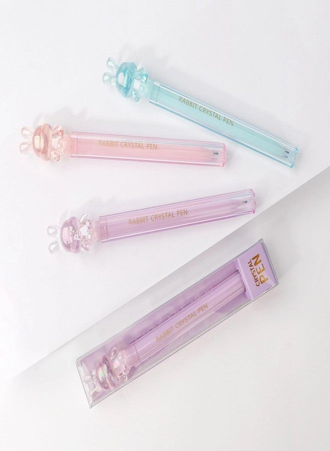 APCATIO Premium Crystal Gel Pen - for Writing, Lightweight with Comfortable Grip for Smooth Writing, Stationery for School & Office, Birthday Return Gift (Bear - Pack of 3) - Image 4