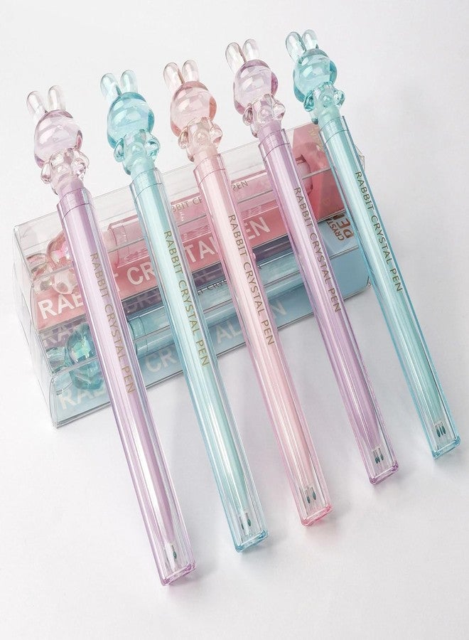 APCATIO Premium Crystal Gel Pen - for Writing, Lightweight with Comfortable Grip for Smooth Writing, Stationery for School & Office, Birthday Return Gift (Bear - Pack of 3) - Image 2