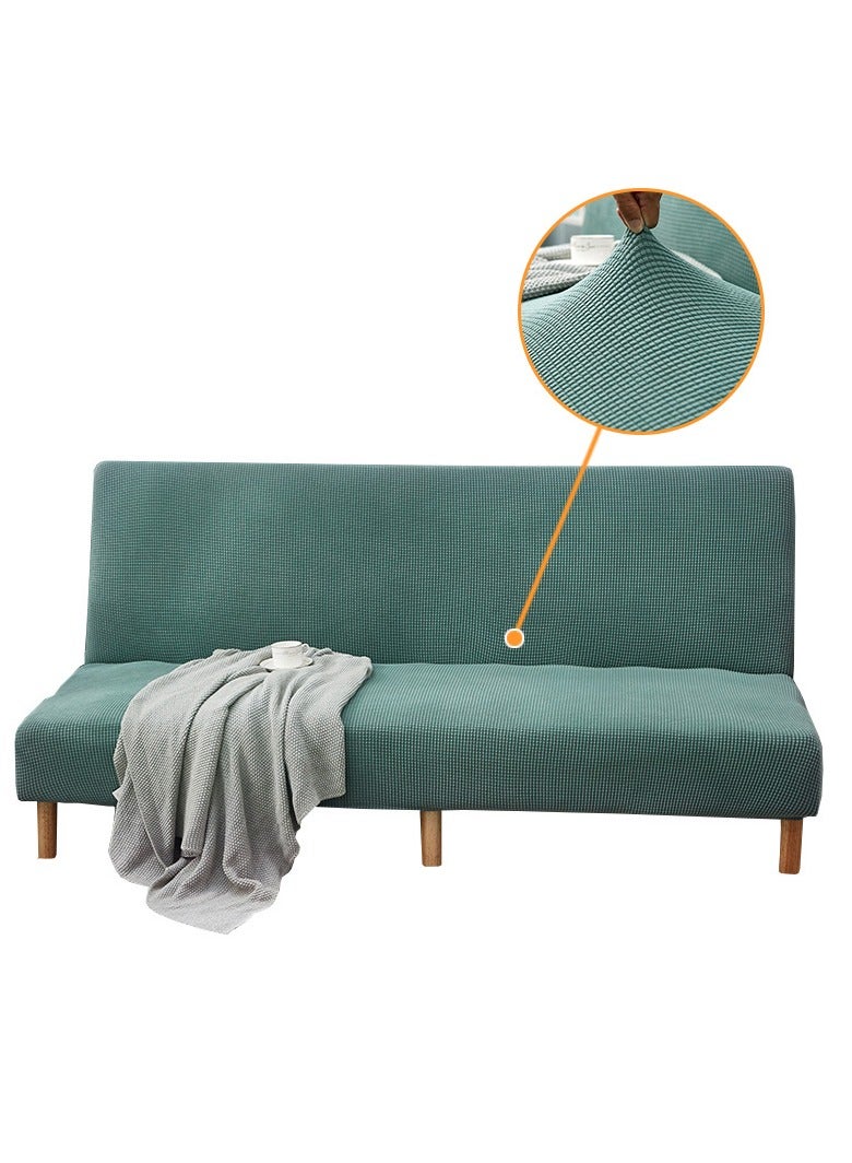 DUNISO 2 seater Sofa bed Cover,Without Armrests sofa cover,High weight fully wrapped elastic sofa cover with Corn silk fabric,Sofa protective cover, anti slip cover, furniture protector,Lying down, resting, for men, women, and children - Image 1