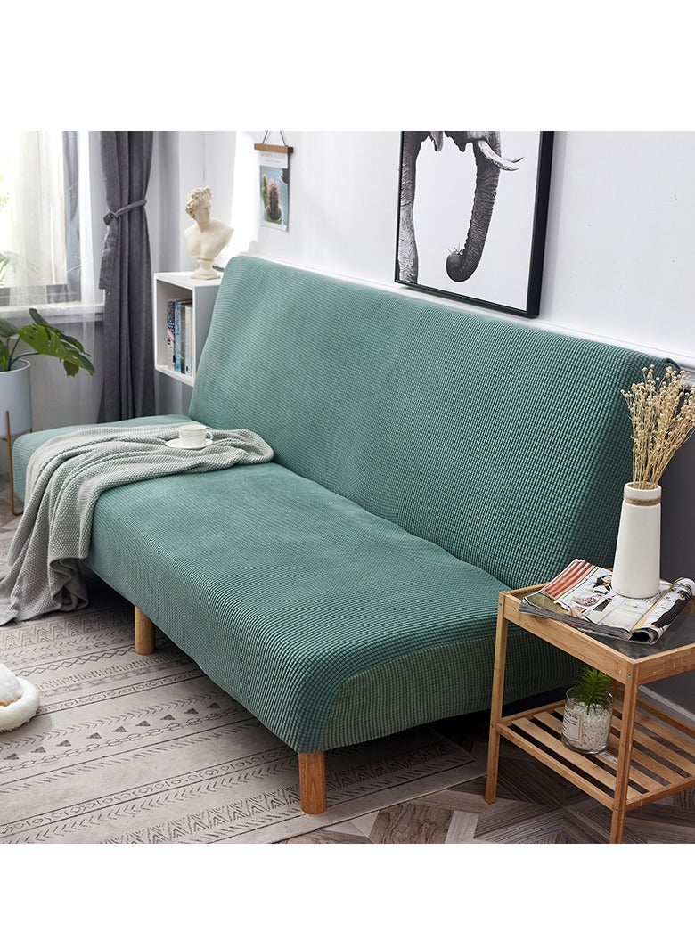 DUNISO 2 seater Sofa bed Cover,Without Armrests sofa cover,High weight fully wrapped elastic sofa cover with Corn silk fabric,Sofa protective cover, anti slip cover, furniture protector,Lying down, resting, for men, women, and children - Image 2