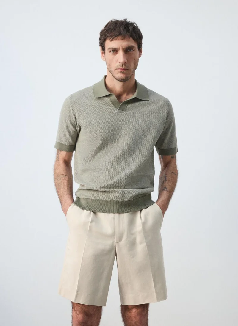 مانجو مان 100% cotton jersey polo shirt