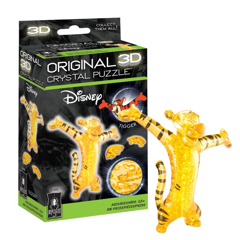 BePuzzled | Disney Tigger Original 3D Crystal Puzzle, Ages 12 and Up - Image 1