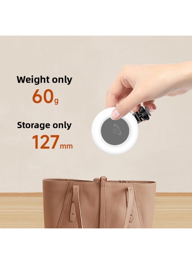 Generic - D07 Fill Light Integrated Convenient Beauty All-round Flash Fill Light Multifunctional Cold Boot Mouth Can Be Clamped And Rotated-Specifications:Black [cold Shoe Mouth, 1/4 Interface] - Image 1
