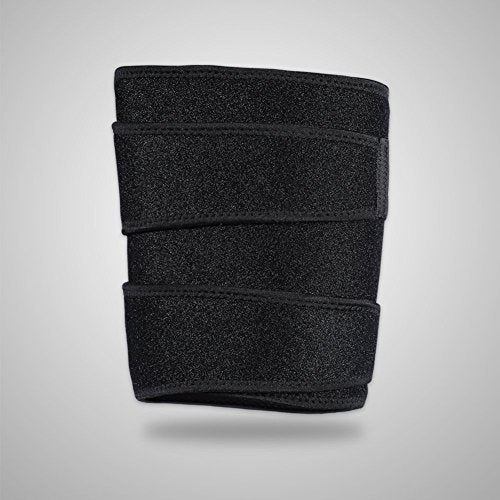 QCHOMEE Medical Grade Thigh Hamstring Support Compression Brace Wrap Adjustable Neoprene Sports Leg Sleeve for Pulled Hamstring Strain Injury Rehab for GymRunning Fitness Football Badminton Basketball - Image 3