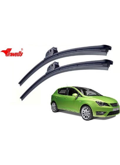 Inwells - Seat Ibiza, 2006 - 2009 / Wiper, Banana Type, Set, 530mm-480mm - Image 1