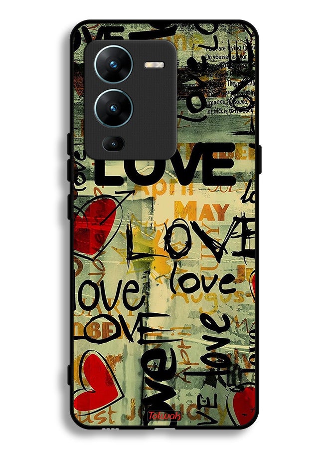 Tolwak غطاء حماية Vivo V25 Pro 5G مع علامات حب - Image 2