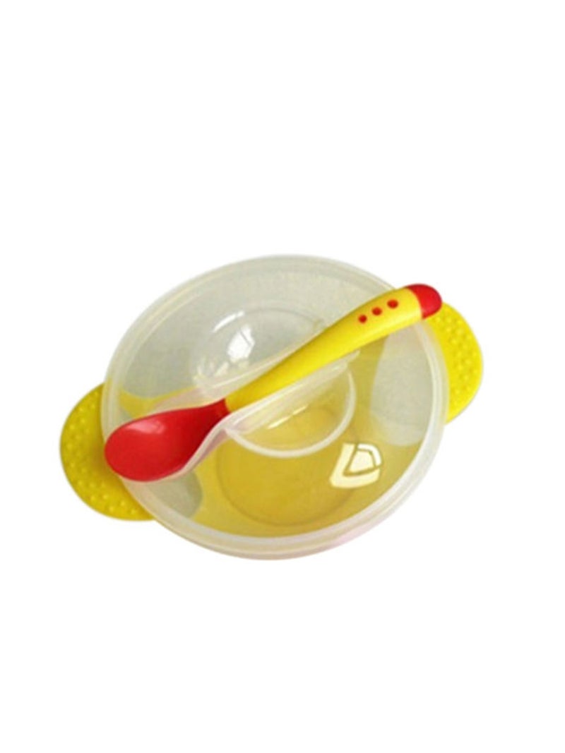 Child Feeding Bowl Lid With Spoon Sets