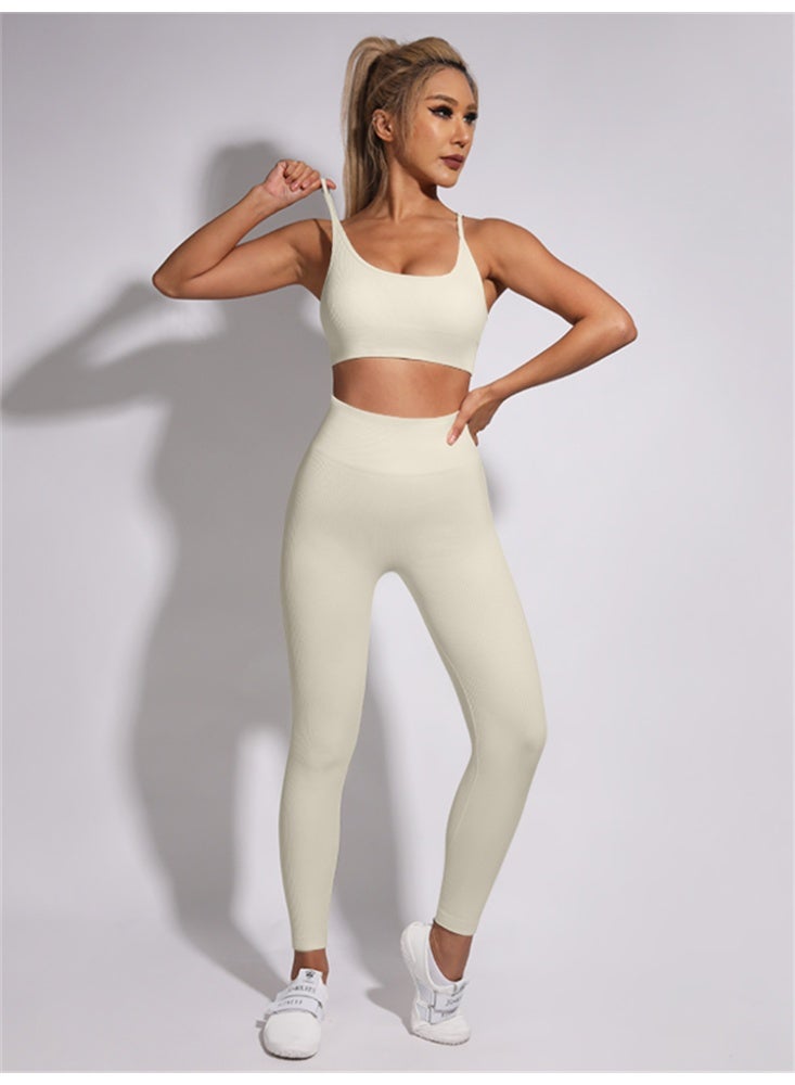 general Ribbed Yoga Set Sportswear Women Suit For fitness Seamless Sports Suit - Image 1