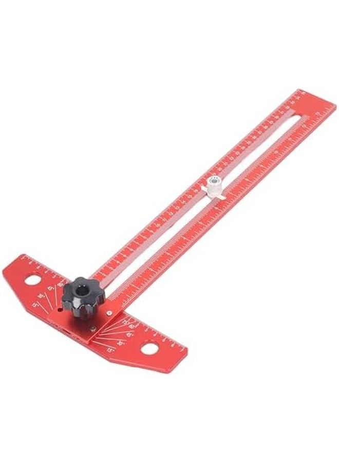 Aluminum Alloy T Square Ruler With Mechanical Pencil Accurate Multi Angle Marking Tool - Image 5