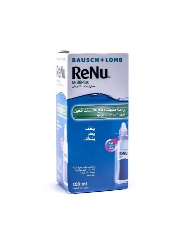 Renu Multiplus Multi-Purpose Contact Lens Solution 120ml - Image 1