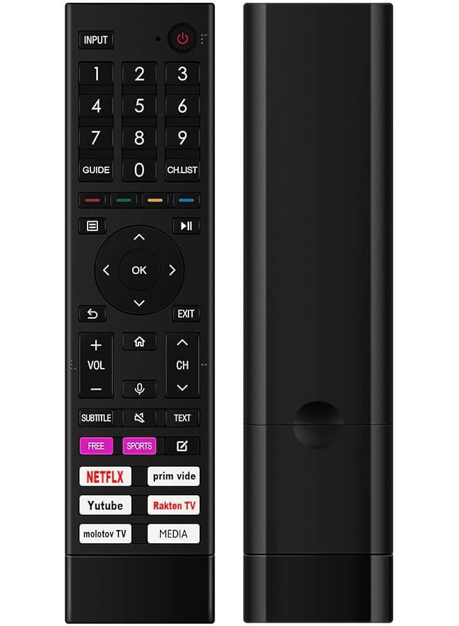 ELTRAZONE ERF3H80H Replacement Voice Remote Compatible with 4K Smart TV Models 75A61GSD, 65A6GTUK, 43A6GTUK, 50A6GTUK, 55A6GTUK, 75A6GTUK, 55A6BGTUK, 58A62GD1, 58A6GE, 43A6GE, 50A6GE, 65A6GE, 70A6GE, 75A6GE, 55A6GE, 55A6H – Voice Control, Infrared, Easy Setup - Image 1