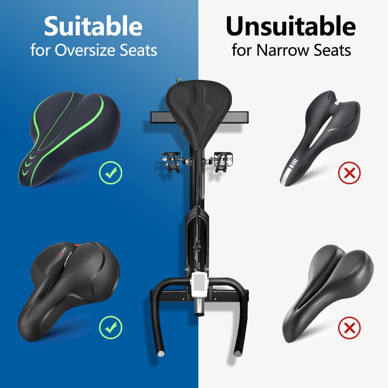 Zacro وسادة مقعد الدراجة زاكرو - غطاء مقعد دراجة جل مبطن، متوافق مع بيلوتون، قابل للتعديل لراحة الرجال والنساء على الدراجة الثابتة، ودراجات الجبال والطرق - Image 5