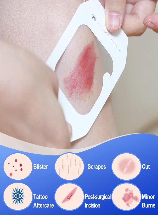 Niceful 100 Count Transparent Film Dressing 2-3/8 x 2-3/4 inch, Waterproof Bandages Post Surgical for Wound Cover Shower, Clear Bandage - Image 4