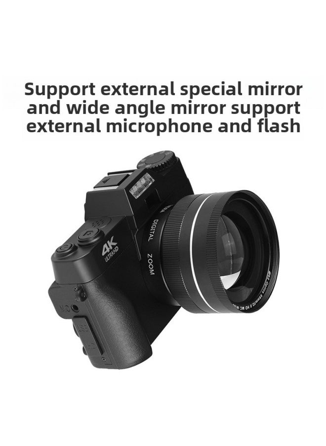Generic 4K HD 48 Million Entry Retro Micro Single Digital Camera Home Travel WIFI Camera-Body Color:R10-black-simple Standard Configuration (pictured)  - Image 3