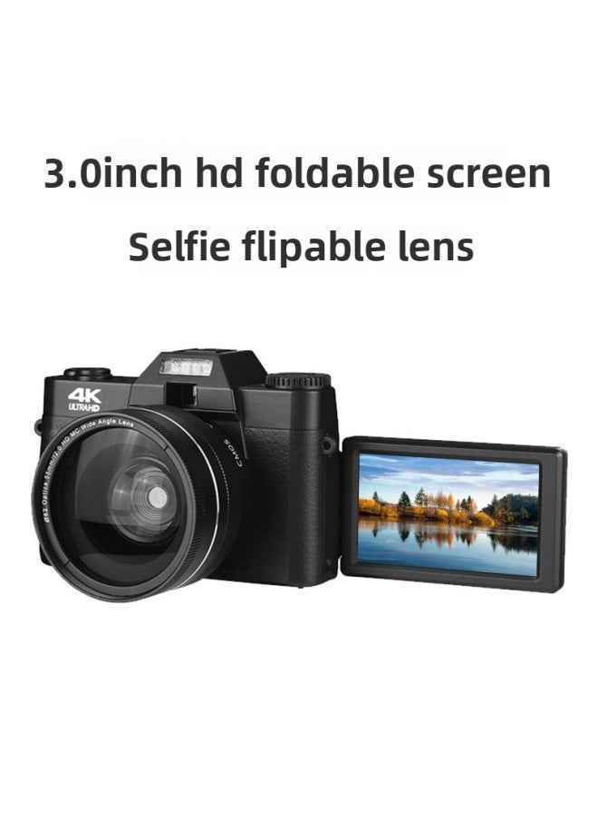 Generic 4K HD 48 Million Entry Retro Micro Single Digital Camera Home Travel WIFI Camera-Body Color:R10-black-simple Standard Configuration (pictured)  - Image 4