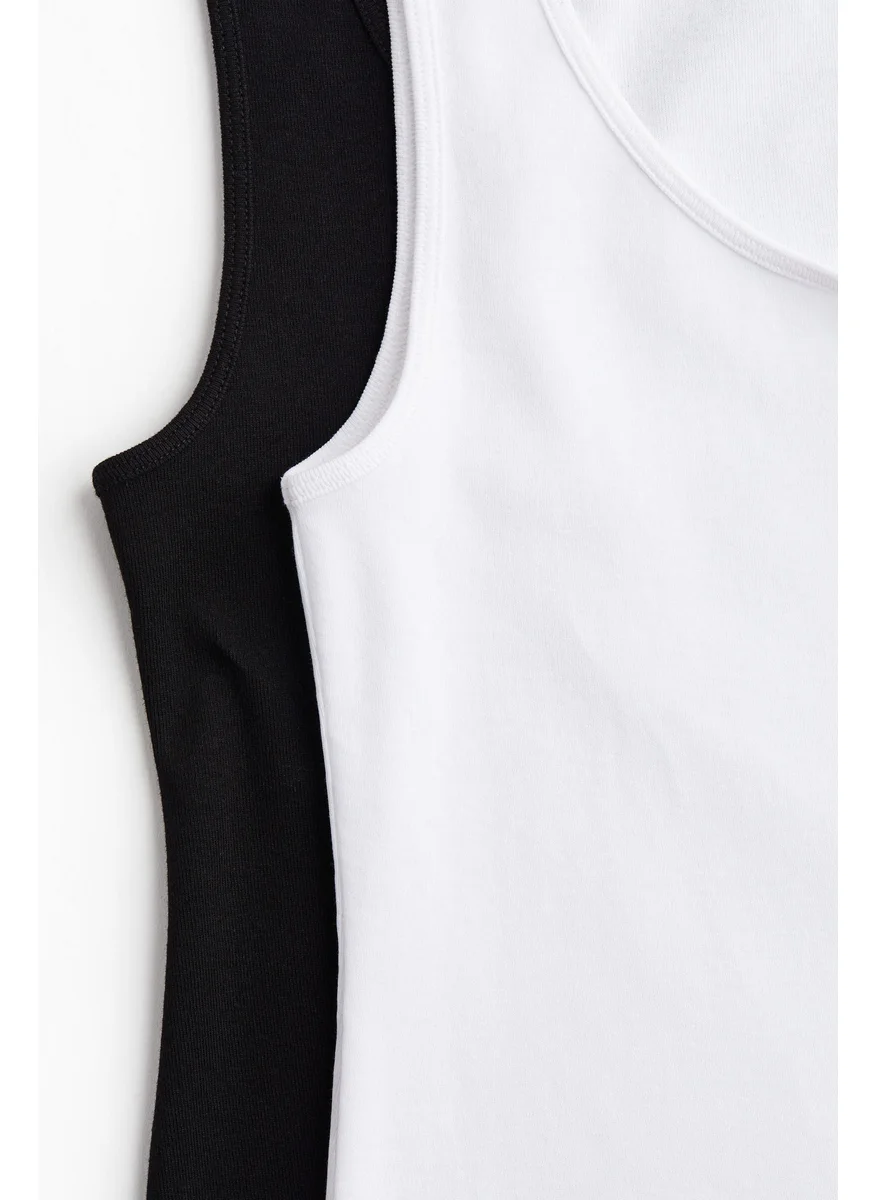 اتش اند ام Mama 2-Pack Cotton Vest Tops