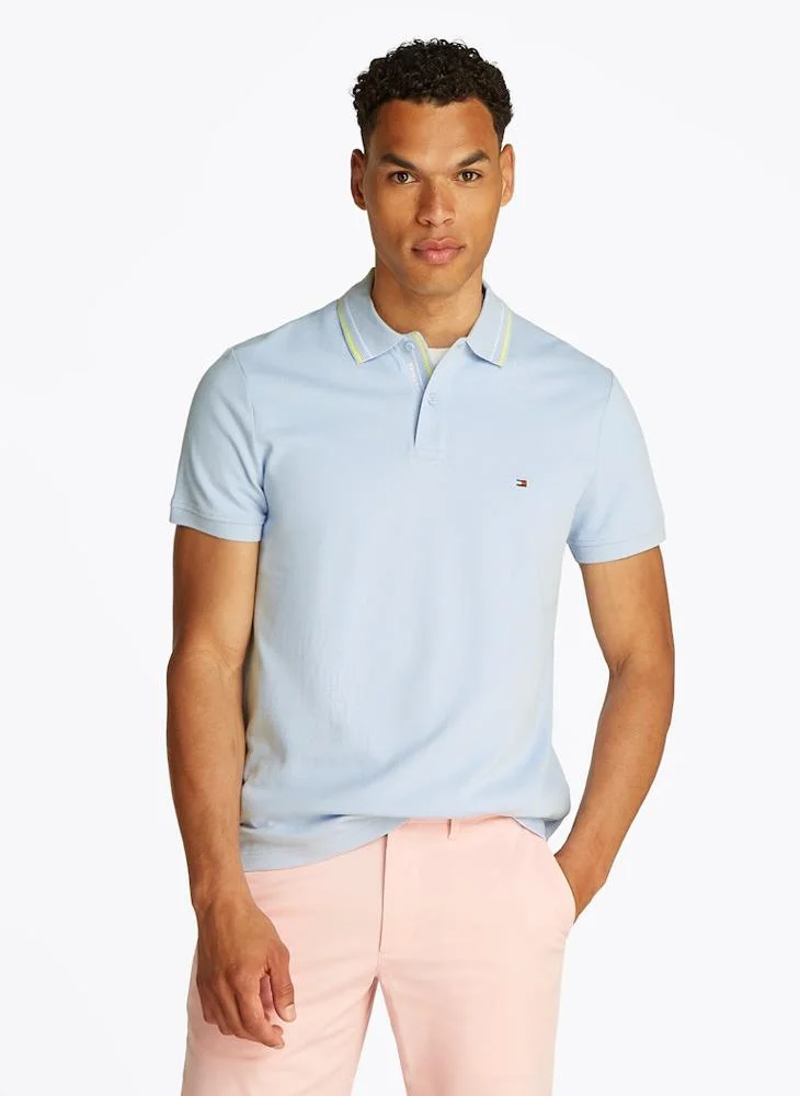 تومي هيلفيغر Logo Print Polo Shirt