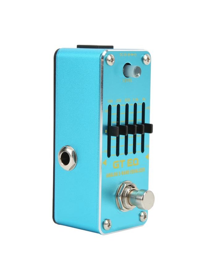 Electric Guitar Equalizer GT EQ Analog 5 Band Single True Bypass Instrument Accessory