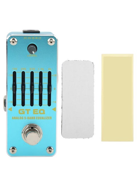 Electric Guitar Equalizer GT EQ Analog 5 Band Single True Bypass Instrument Accessory