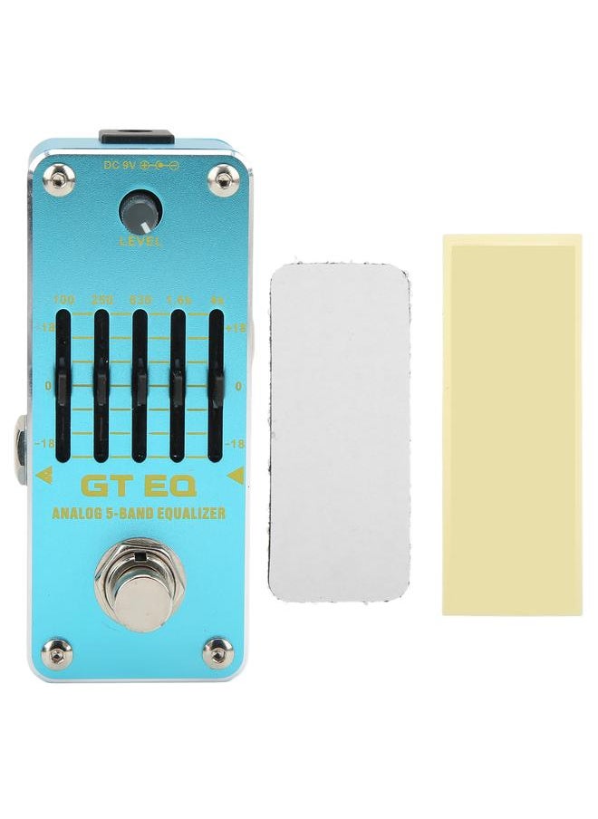 Electric Guitar Equalizer GT EQ Analog 5 Band Single True Bypass Instrument Accessory