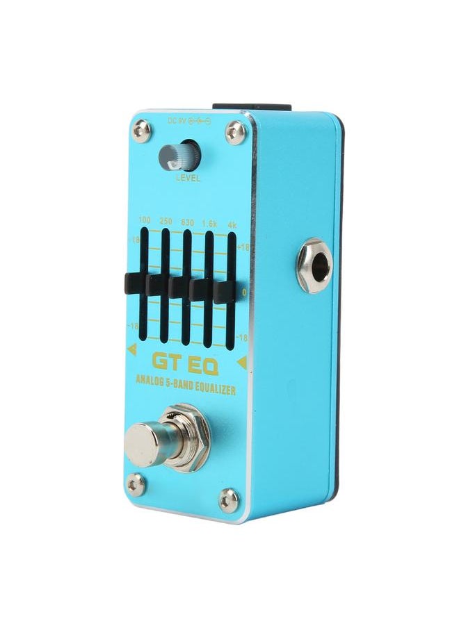 Electric Guitar Equalizer GT EQ Analog 5 Band Single True Bypass Instrument Accessory