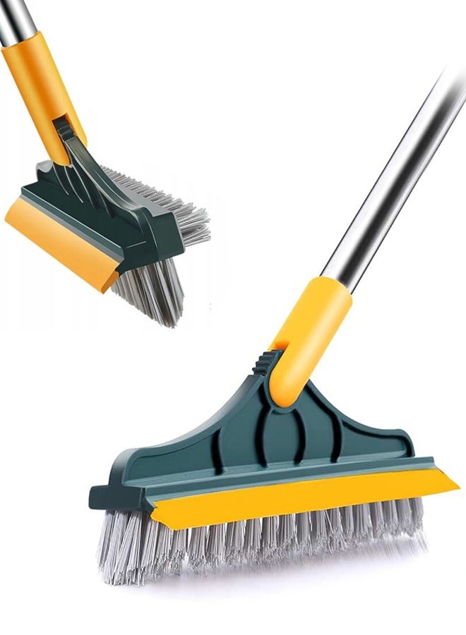 3 in 1 Broom, Floor Brush, Multifunctional Design, 180° Rotating Brush Head, Cleaning at Different Angles, Used for Housework Cleaning, Green  - Image 1