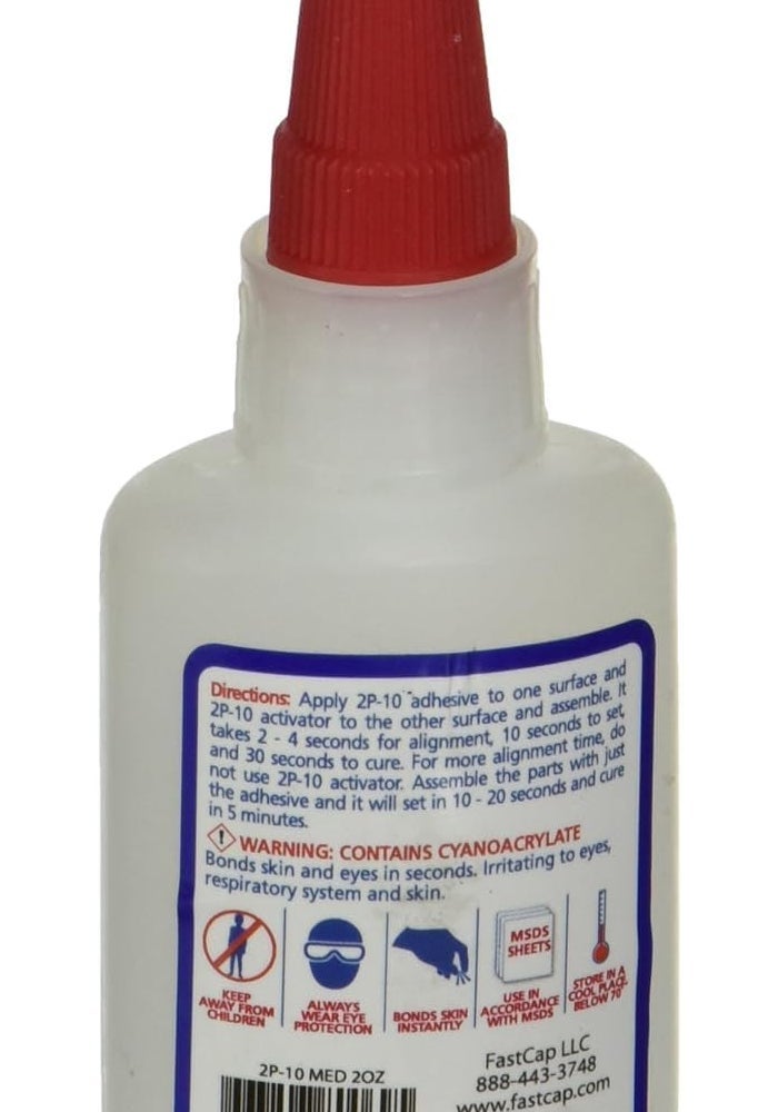 FastCap 80113 2P-10 Professional Medium Wood Adhesive Glue - 2 Ounce - Image 2