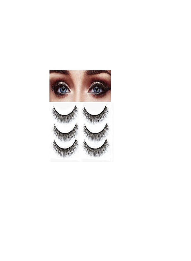 سكين بلس رموش صناعية سوداء طويلة وسميكة مصنوعة يدوياً من SKINPLUS مع غراء للعين - Image 5