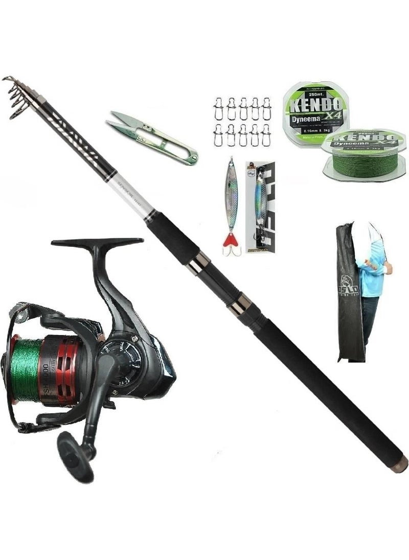 Daiwa - Sensor 300CM 20-60 gr Oslo 4000 Tele Spin Fishing Tackle Set - Image 1