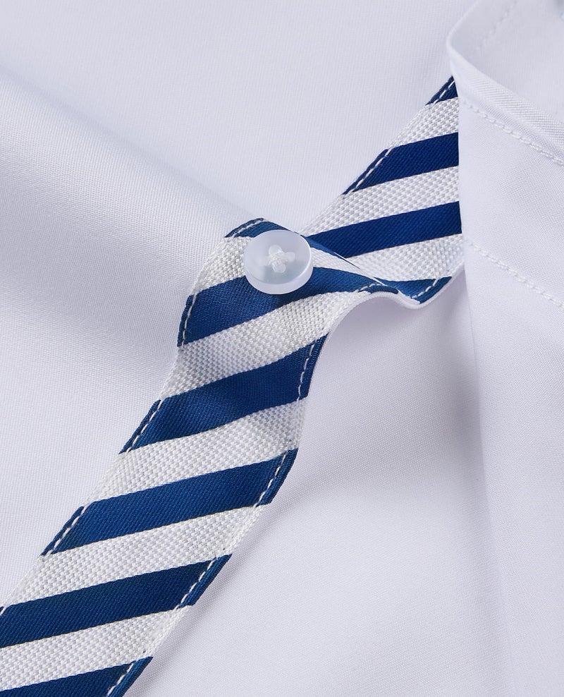 Lion Nardo White Dress Shirts for Men Men's White Dress Shirt Long Sleeve White Button Down Shirt Party Button Up Shirts - Image 2