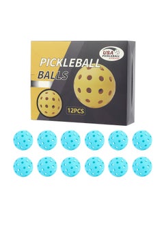 Generic Professional Glow Pickleball 40-Hole Gift Box Set 12 packed lake color 40 hole ball [color box packaging]] 