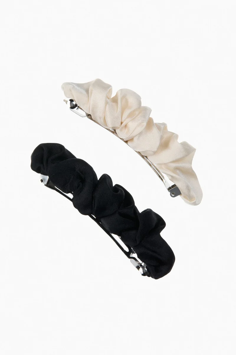 H&M 2-pack silk hair clips