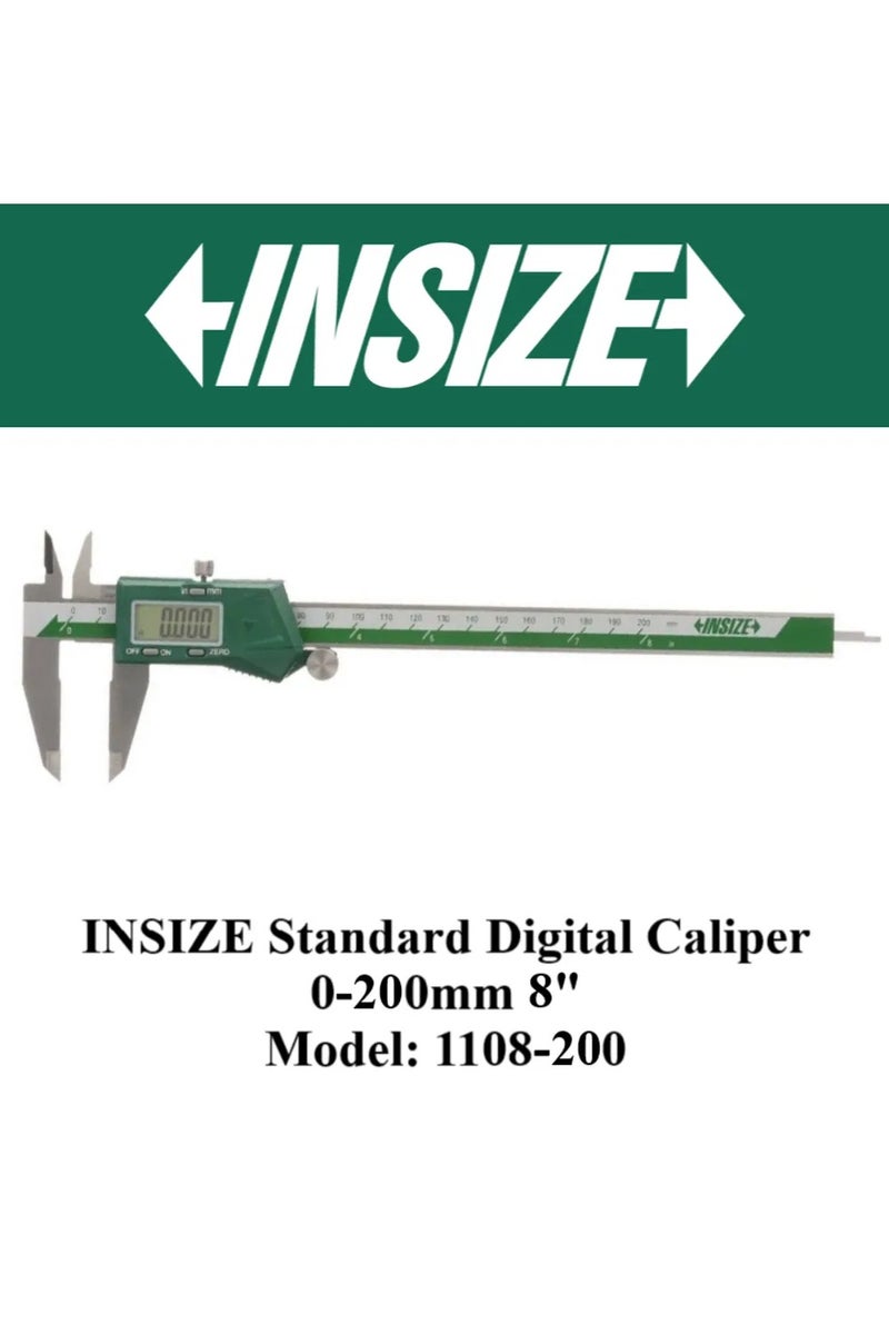 Insize INSIZE Standard Digital Caliper 0~200 MM -8 INCH - Image 1