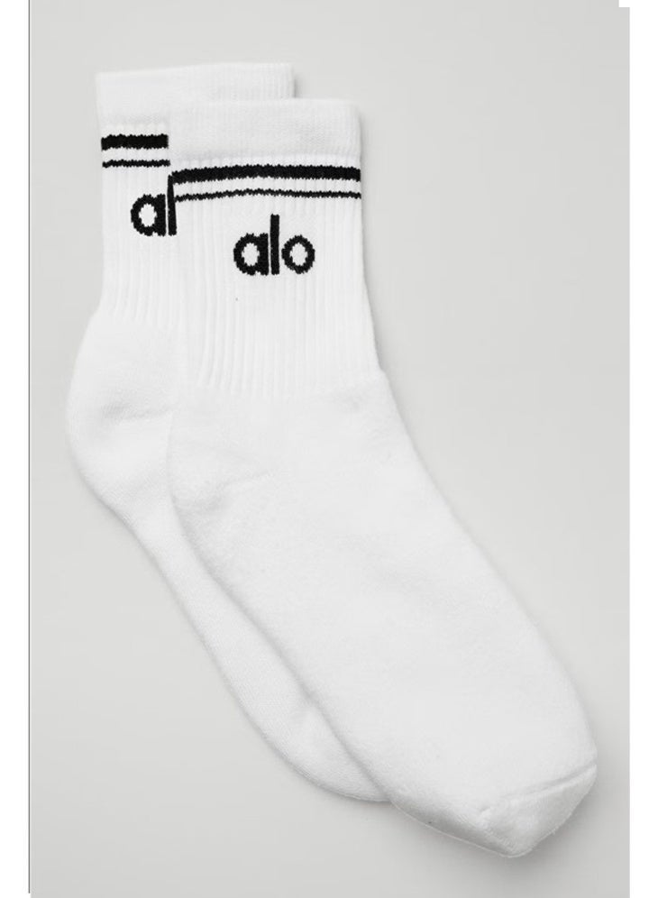 Alo Yoga Half-Crew Throwback Sock - Unisex - Image 1