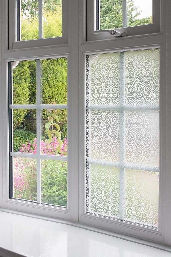 d-c-fix Alkor Damask Glass Stained Glass Transparent Adhesive Foil 45CM x 1mt  - Image 1