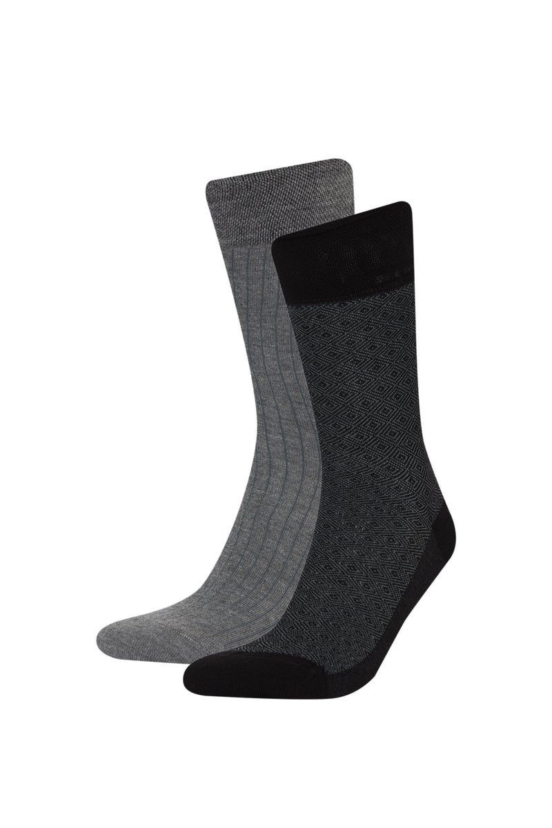 DeFacto Man Man Seamless Ultra Soft 2 Piece Bamboo Long Socks - Image 1