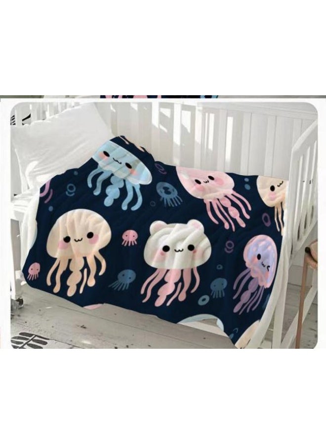 general Children's or student cartoon flannel thin blanket (warm and comfortable, suitable for sleep, games) 100cm*150cm - 310 - Image 3