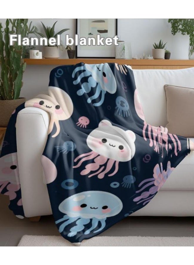 general Children's or student cartoon flannel thin blanket (warm and comfortable, suitable for sleep, games) 100cm*150cm - 310 - Image 1