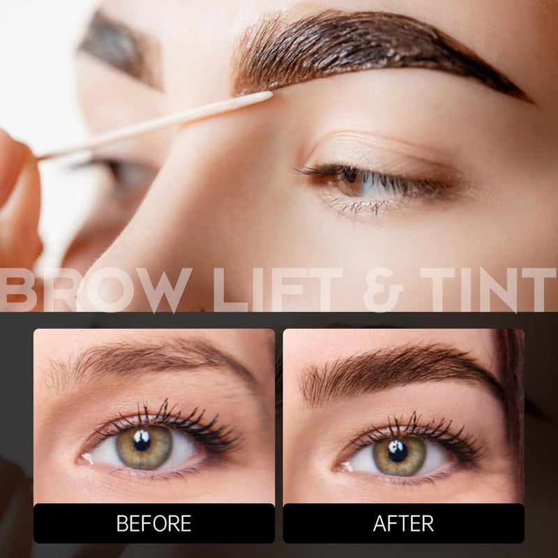 GOLLEE 4 in 1 Lash Lift and Brow Lamination Kit Black Eyelash & Eyebrow Set Professional Eyelash Perm Kit With Detail Instruction and Complete Tools Easy For Beginner Achieve Salon-Quality at Home - Image 3
