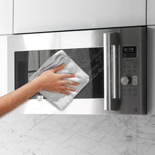 SOFTSPUN Microfiber Cleaning Cloths, 8pcs 40x40cms 220 GSM White! Highly Absorbent, Lint and Streak Free, Multi -Purpose Wash Cloth for Kitchen, Car, Window, Stainless Steel, Silverware.… - Image 4