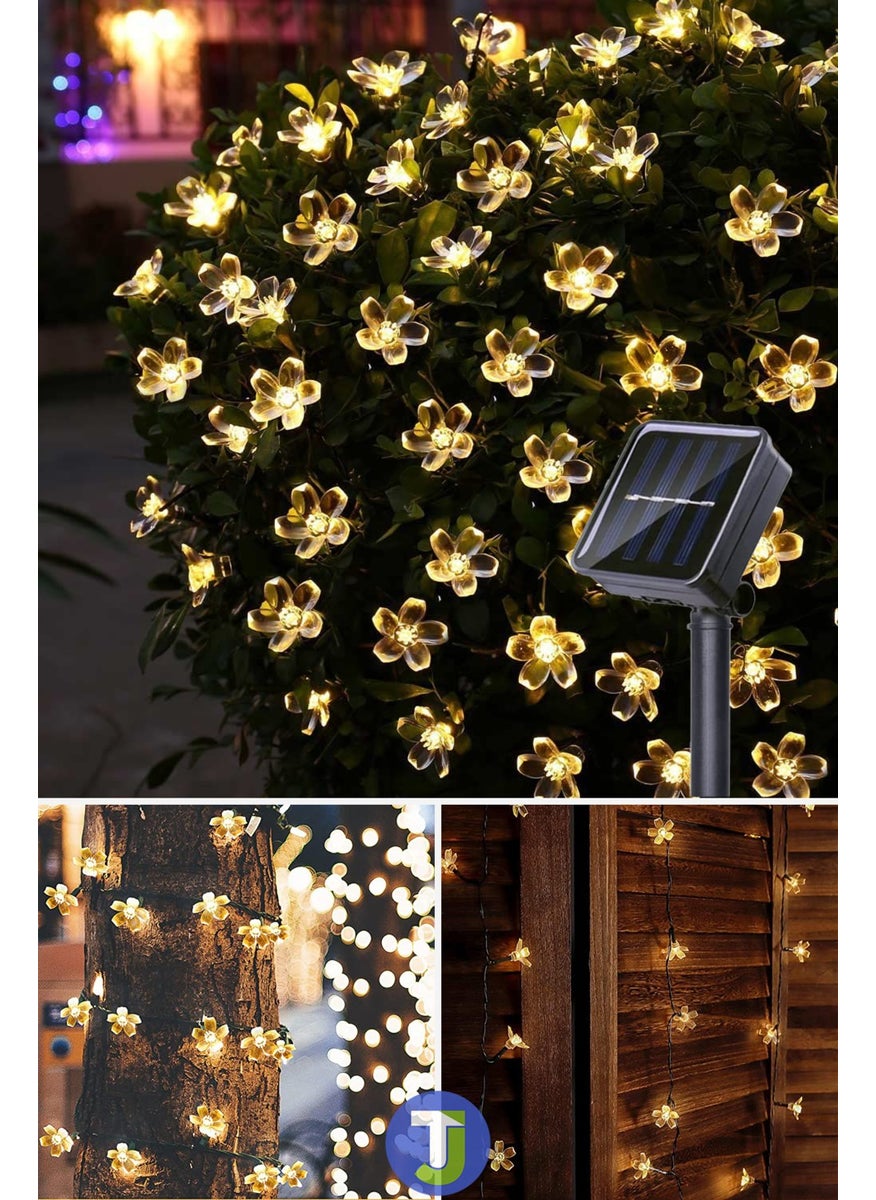 Technojet - 30 Flower LED Solar Daylight Garden Decoration Solar Powered Lighting Mode - Image 1