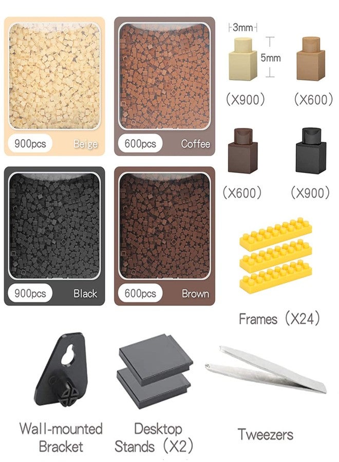 Amalia Personalized Mosaic Portrait Custom Building Kit for Adults Kids Micro Bricks Art Customized Your Own Photo Create Picture Unique Gift (Small/7.8"x7.8") - Image 5