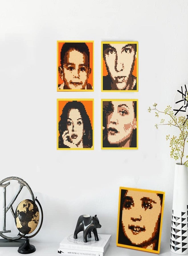 Amalia Personalized Mosaic Portrait Custom Building Kit for Adults Kids Micro Bricks Art Customized Your Own Photo Create Picture Unique Gift (Small/7.8"x7.8") - Image 2
