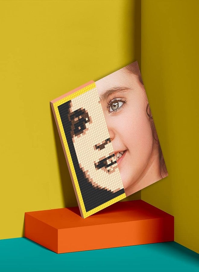 Amalia Personalized Mosaic Portrait Custom Building Kit for Adults Kids Micro Bricks Art Customized Your Own Photo Create Picture Unique Gift (Small/7.8"x7.8") - Image 4