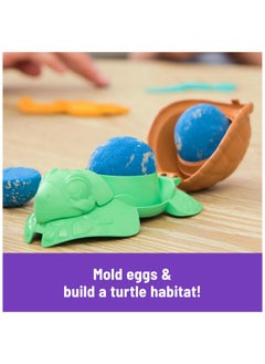 Kinetic Sand Kinetic Sand, Project Planet Turtle Beach, 14oz Play Sand, Tools & Molds, Sustainably Minded Eco Friendly Materials, Christmas Gifts for Kids Ages 3+  - Image 5