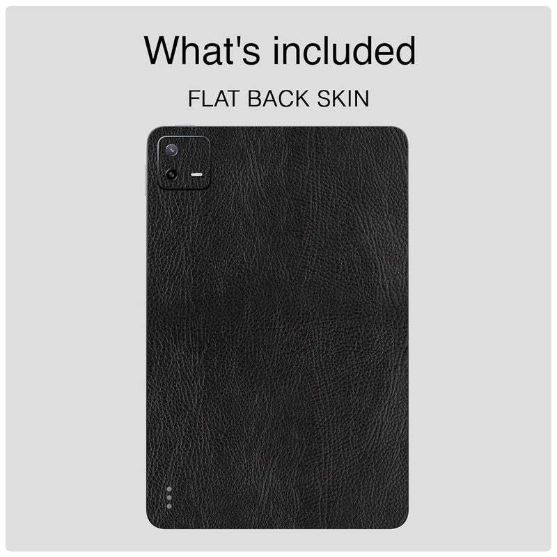 Capes Tablet Skins for Xiaomi Pad 6 | Ultra-Thin Protective Film | Anti-Scratch Vinyl Decal Skin | Not Case/Cover (Black Leather, Back Skin) - Image 2