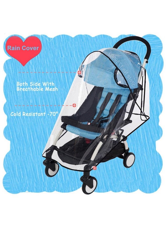 ROMIRUS Stroller Rain Cover Weather Shield Compatible for Babyzen YOYO 6+ YOYO+ Strollers - Image 1