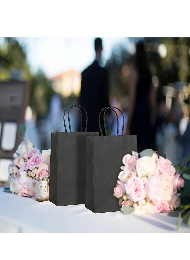 12pcs Black Kraft Paper Bag 21×11×27cm Birthday Gift Bag Wedding Celebrations Bags Party Gift Bags Ramadan Eid Gift Bags - Image 5