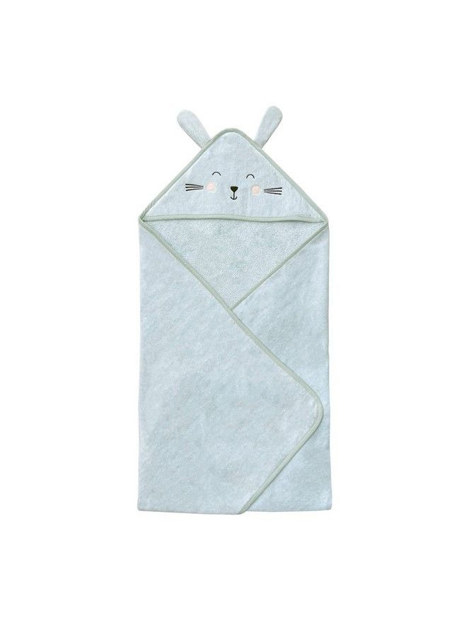 Masilo Organic Cotton Hodded Towel For 0 To 5 Years Baby Pack Of 1Bunny Mint  - Image 3