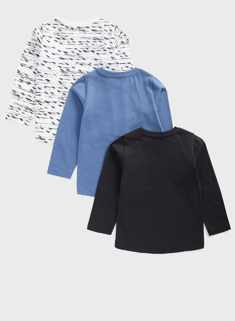 mothercare Kids 3 Pack Assorted T-Shirts